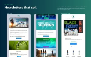 Newsletter and Black Friday email designs