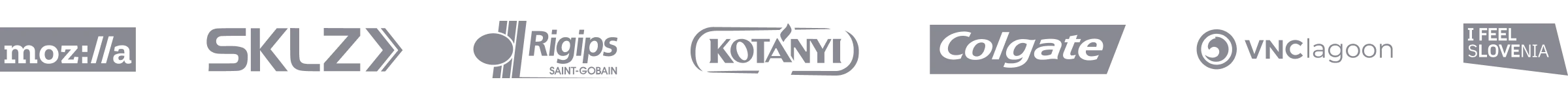 Mozilla, SKLZ, Rigips, Kotányi, Colgate, VNC Lagoon and more