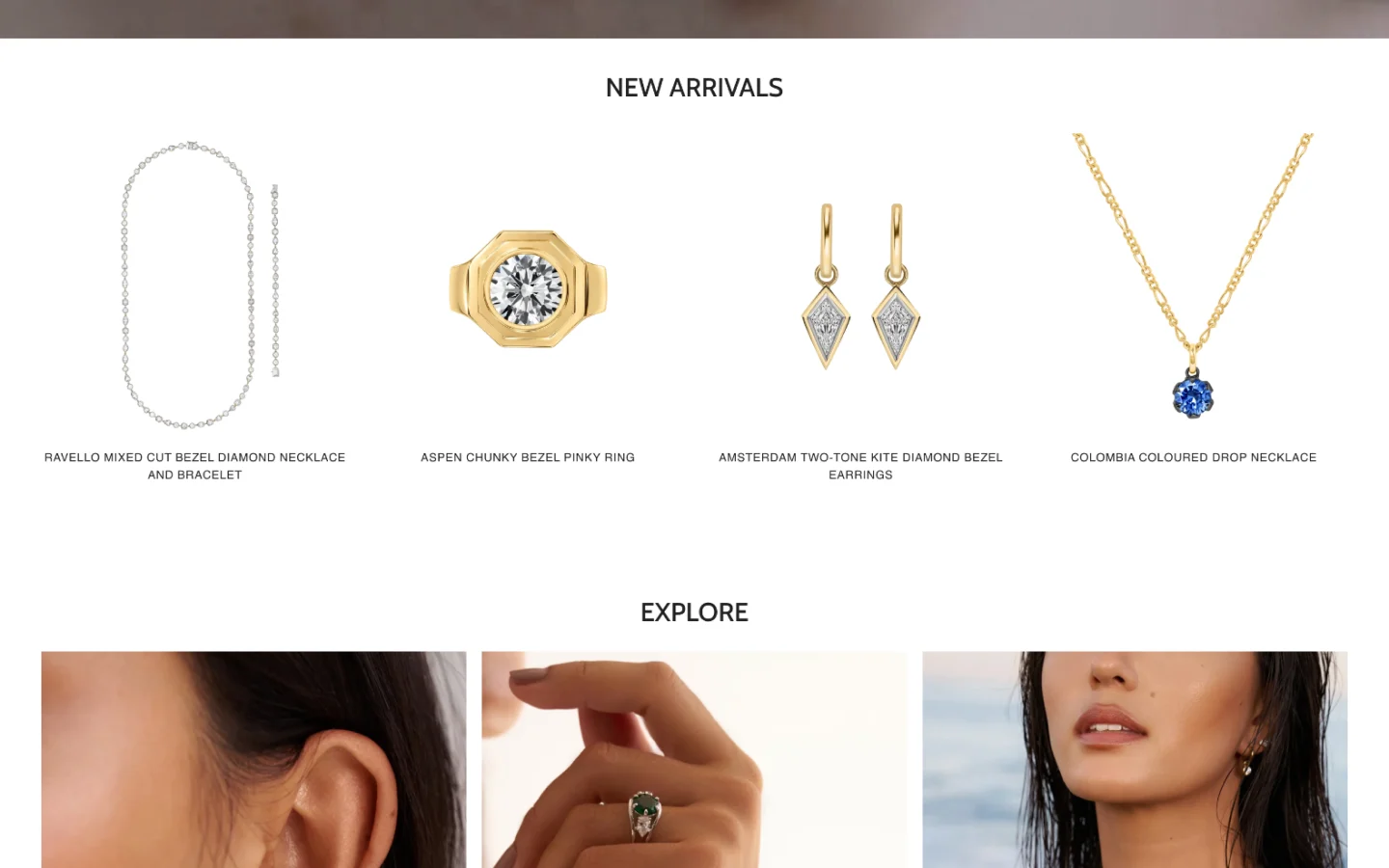 New arrivals & categories