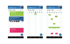 Enterprise calendar app: Mobile views