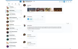 Enterprise communication app: Chat on desktop