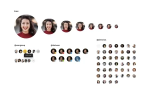 Enterprise design system: Avatars