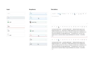 Enterprise design system: Form fields