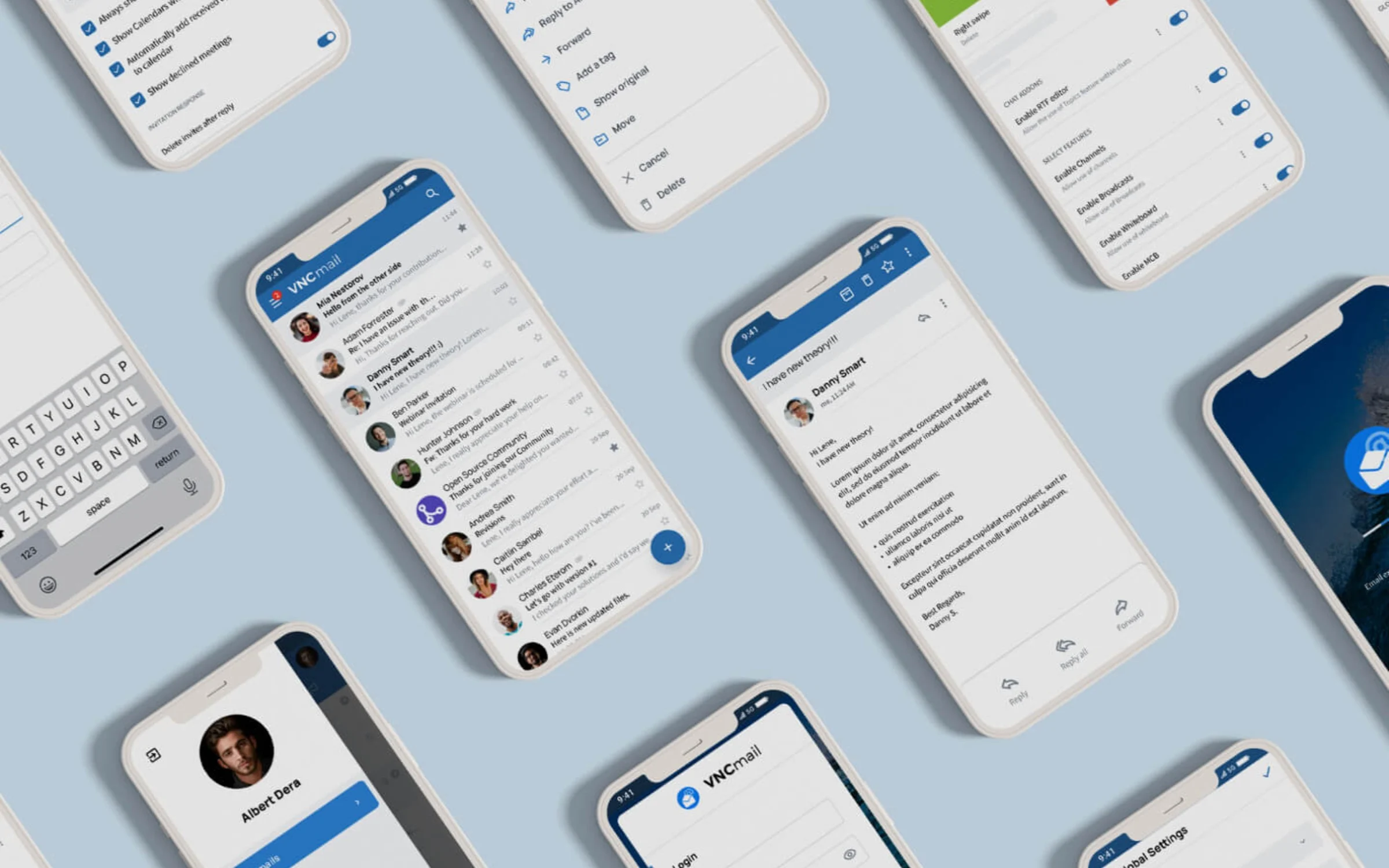 Enterprise email client: UX/UI for web, desktop & mobile