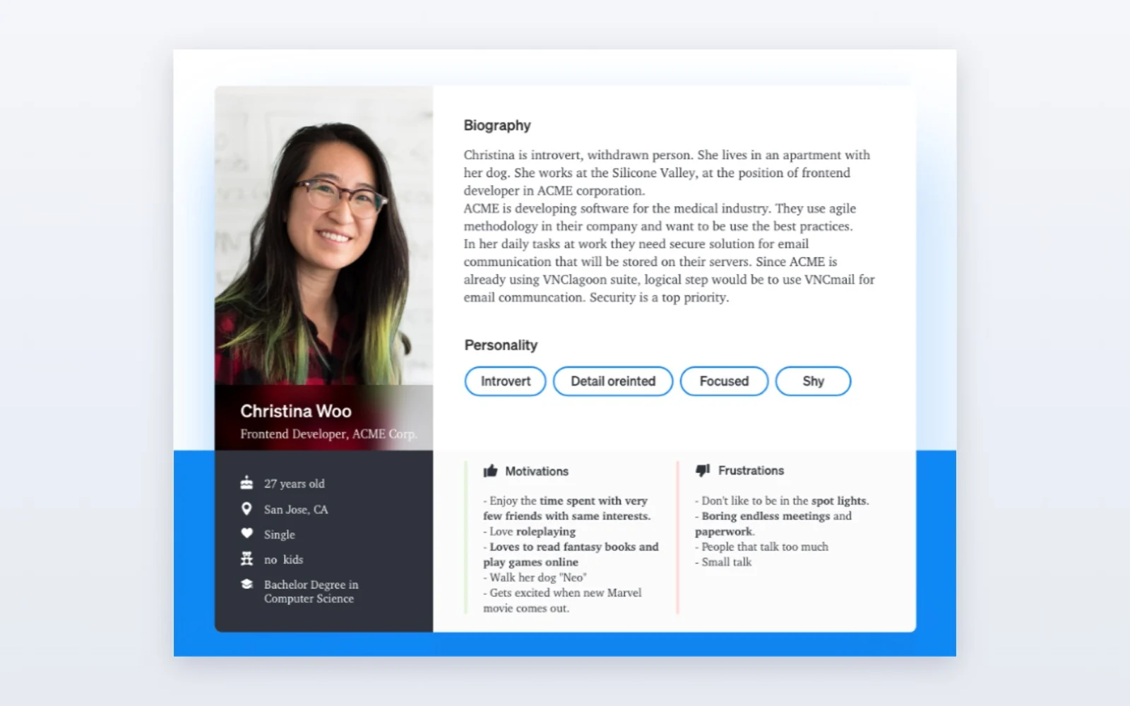 User persona