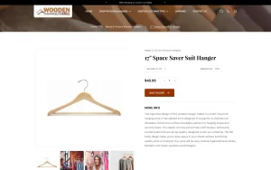 Single product page