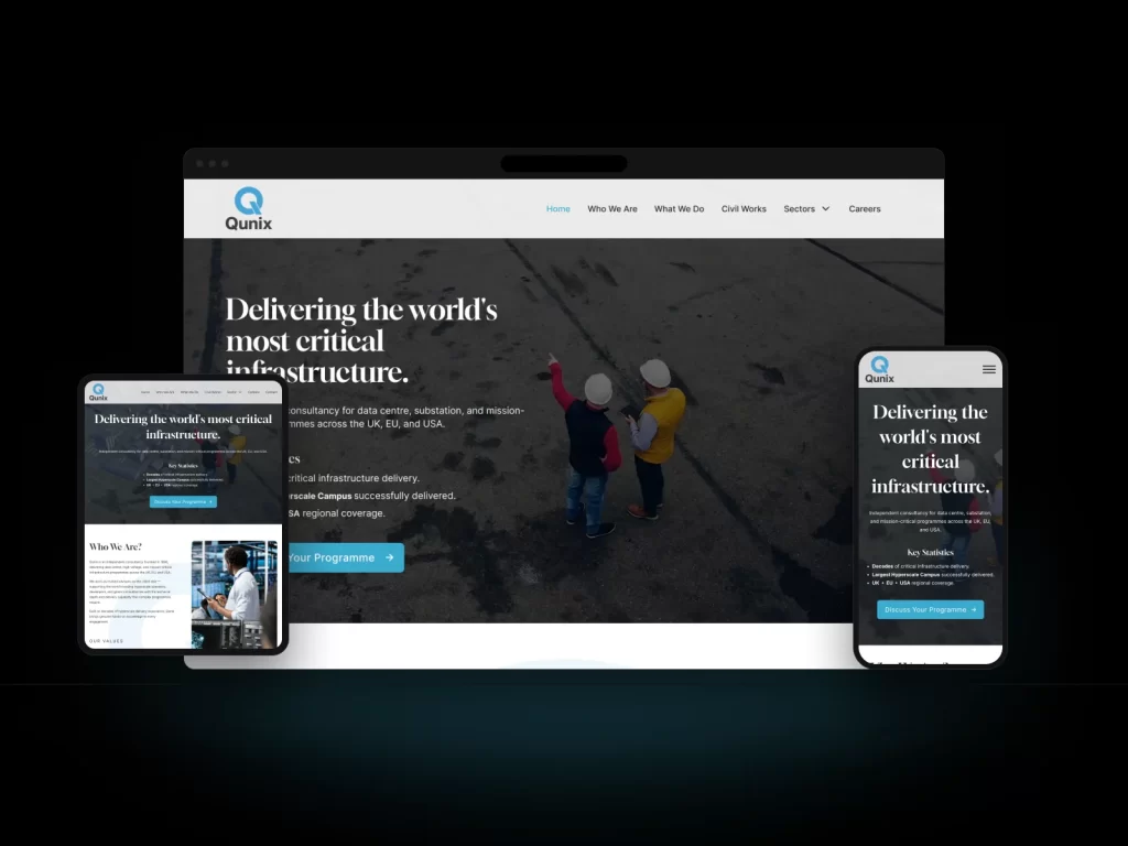 Critical infrastructure consultancy website