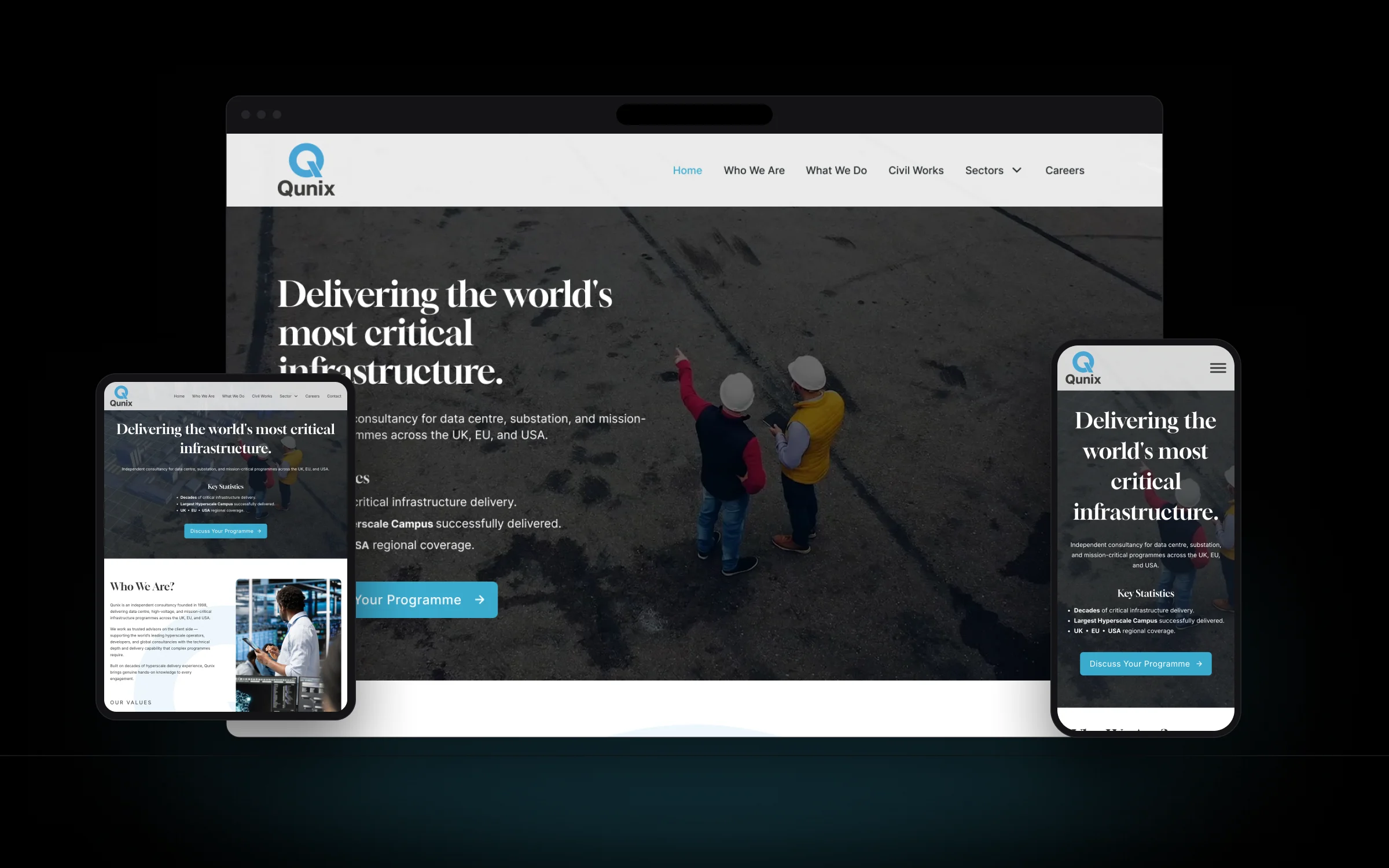 Critical infrastructure consultancy website