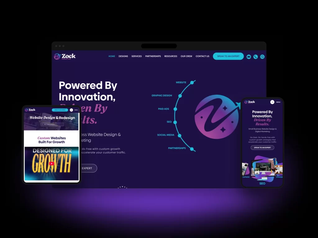 Marketing agency website redesign in Wix Studio
