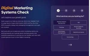 Interactive marketing systems check