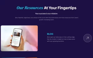 Resources section