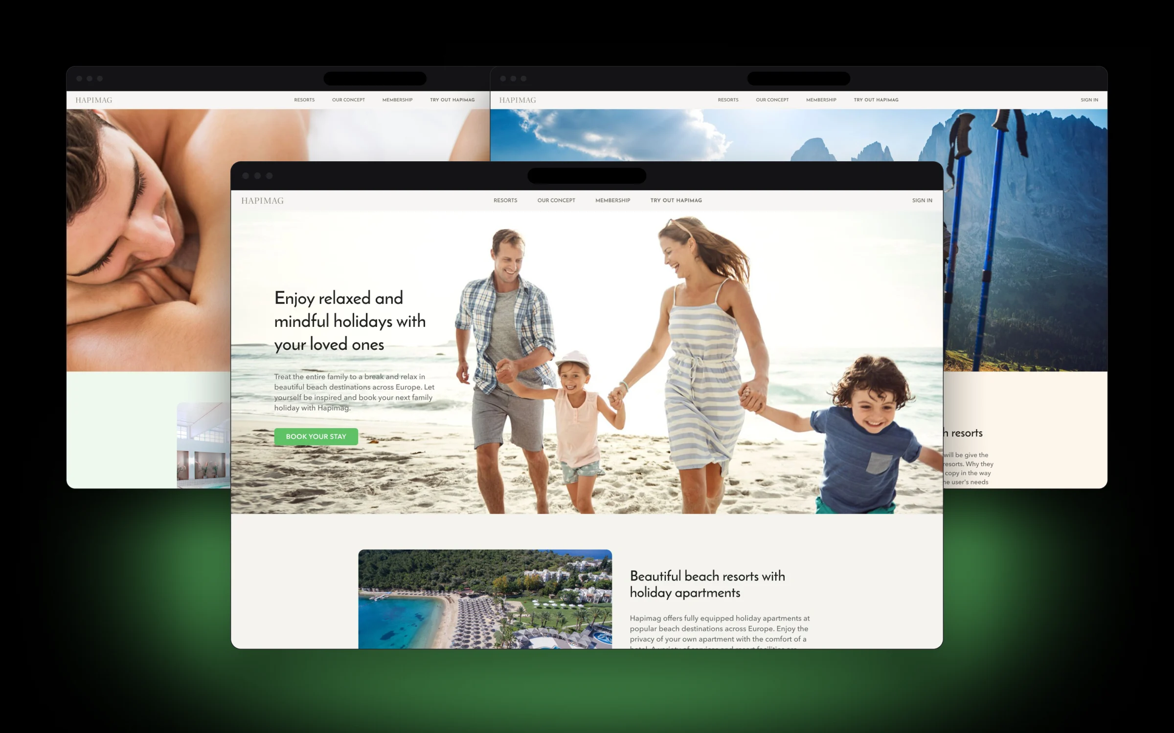Holiday resort landing pages for every audience