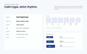 Typography, radius and component size tokens