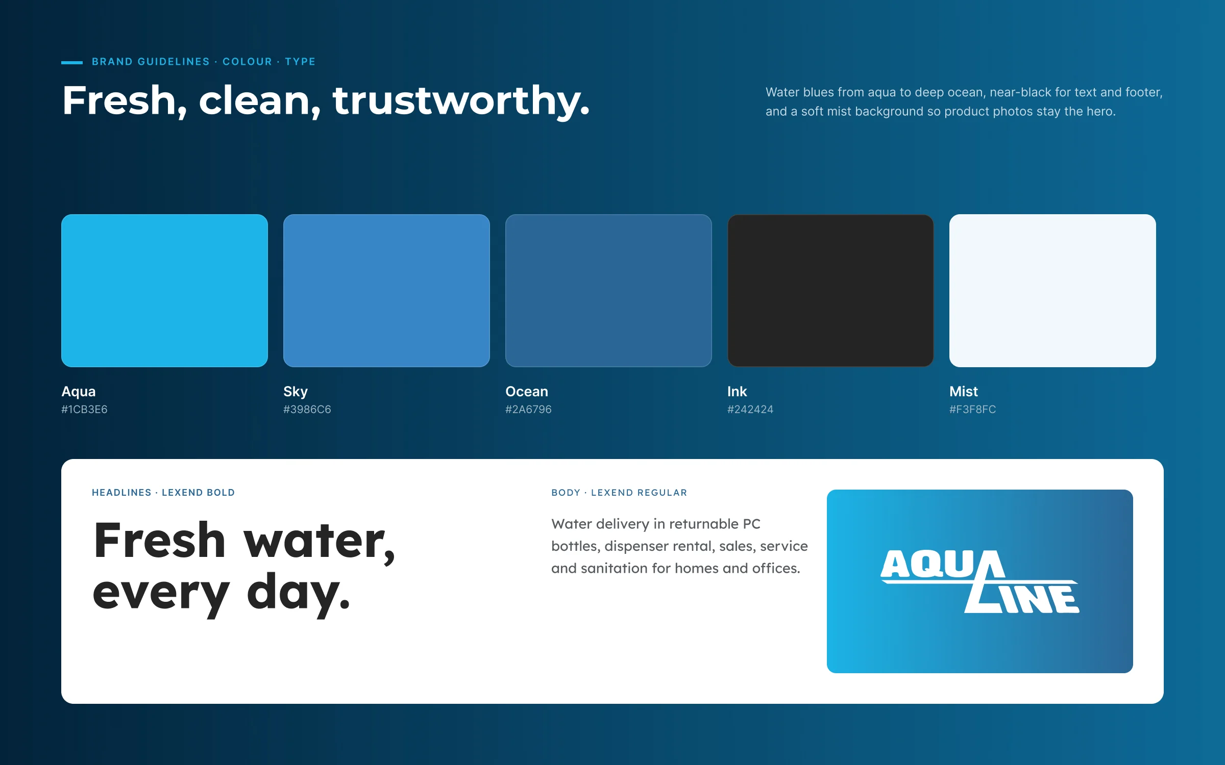 Brand colours & type